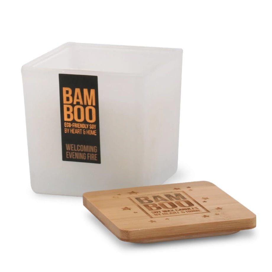 Welcoming Evening Fire - Bamboo Large Candle