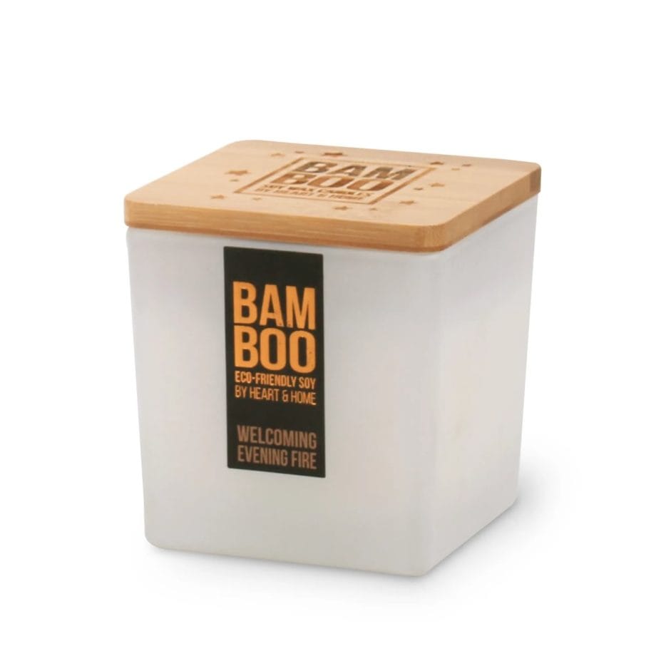 Welcoming Evening Fire - Bamboo Large Candle
