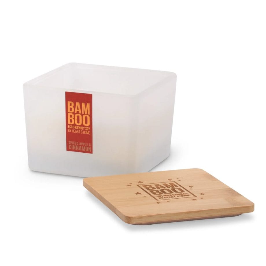 Spiced Apple & Cinnamon - Bamboo Centrepiece Candle