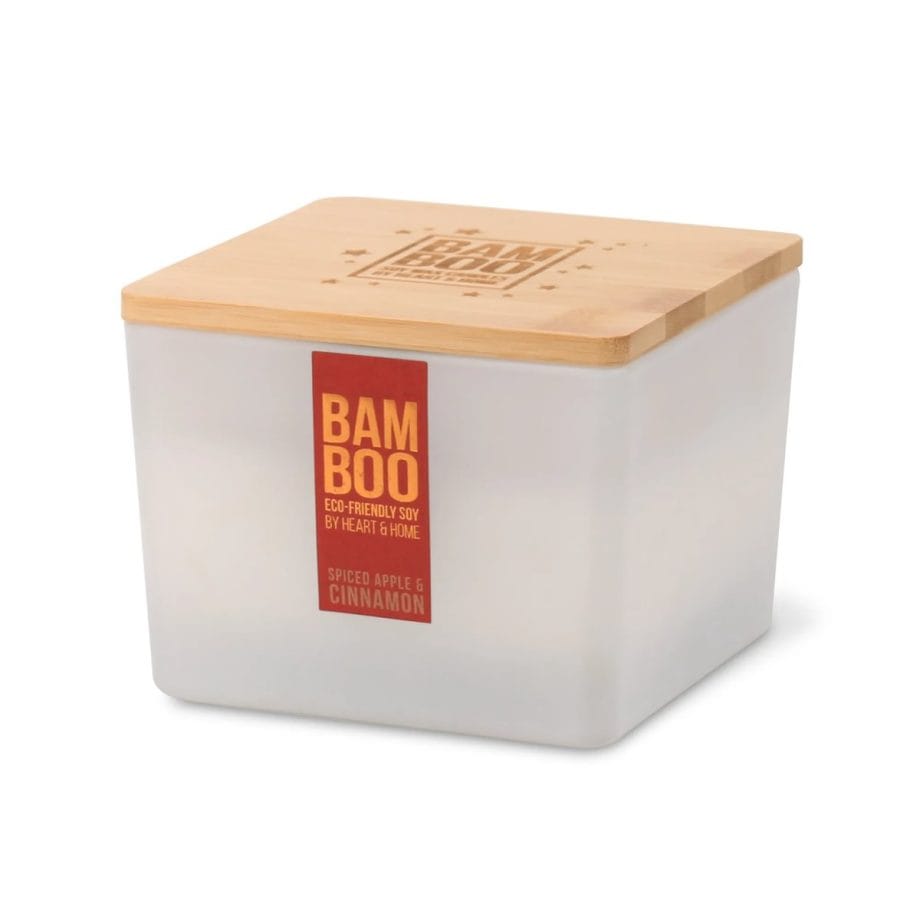 Spiced Apple & Cinnamon - Bamboo Centrepiece Candle