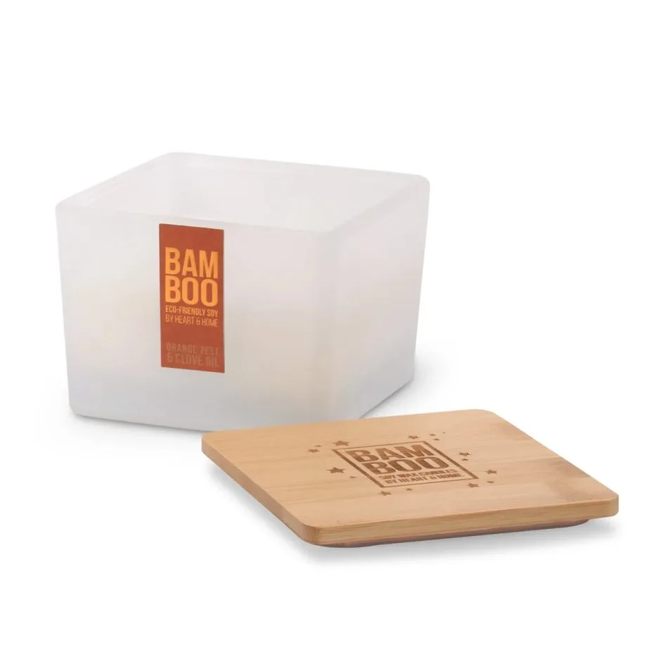 Orange Zest & Clove Oil - Bamboo Centrepiece Candle