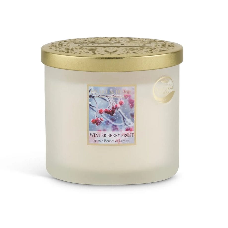 Winter Berry Frost - 2 Wick Ellipse Candle