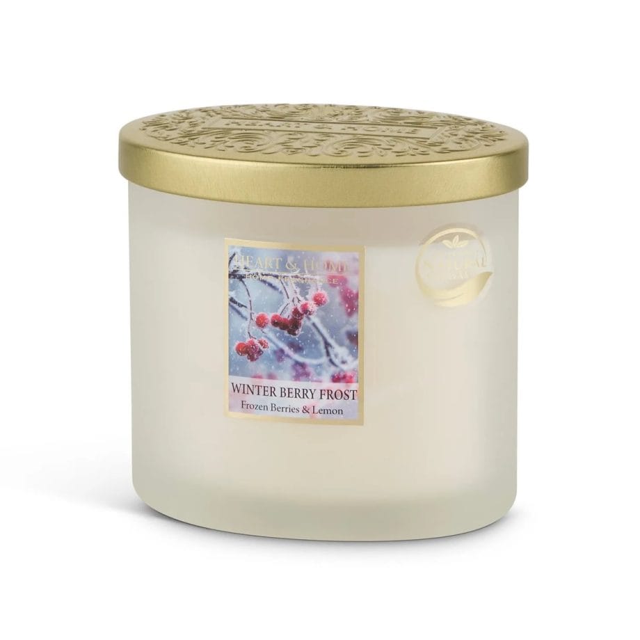 Winter Berry Frost - 2 Wick Ellipse Candle