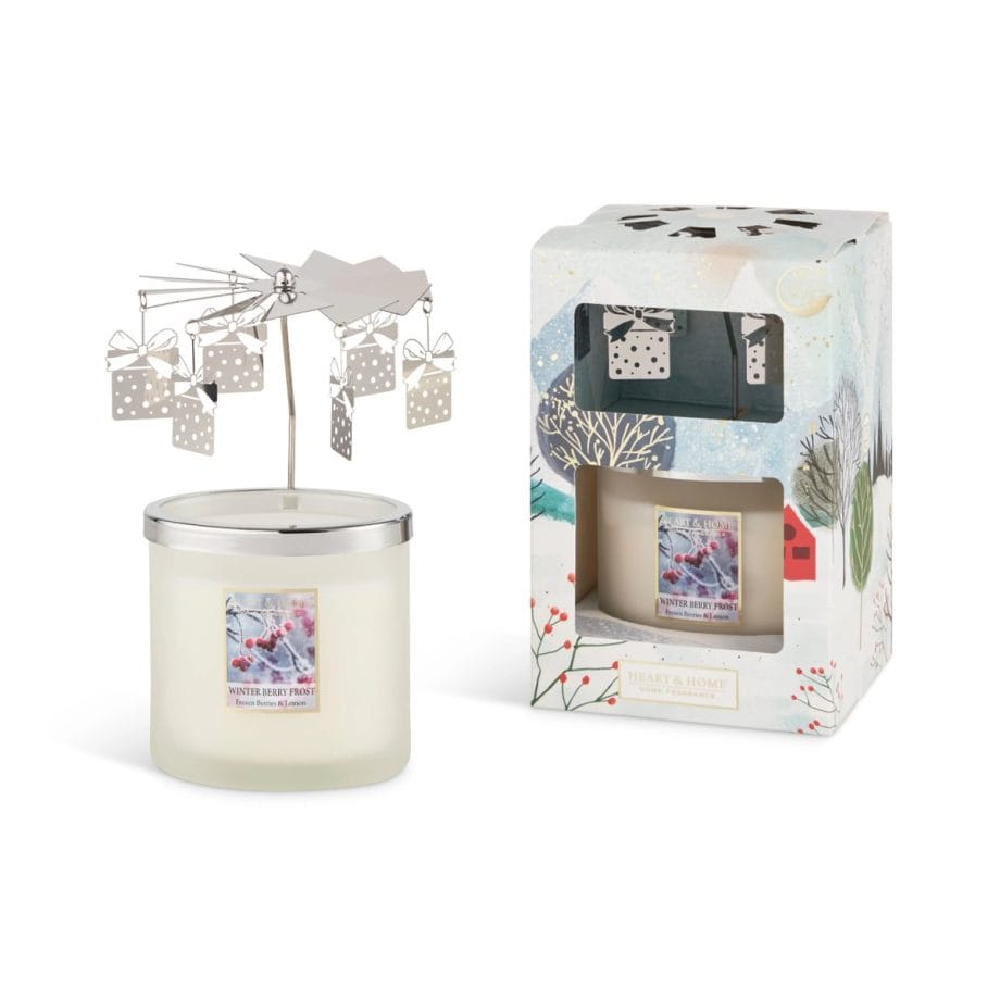Winter Berry Frost Twin Wick & Carousel - Gift Set