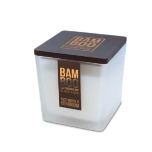 Oud Wood & Geranium - Bamboo Large Jar Candle