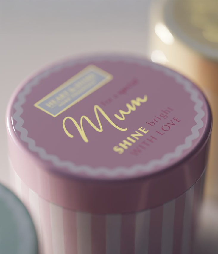 Mothers Day Tin Candle